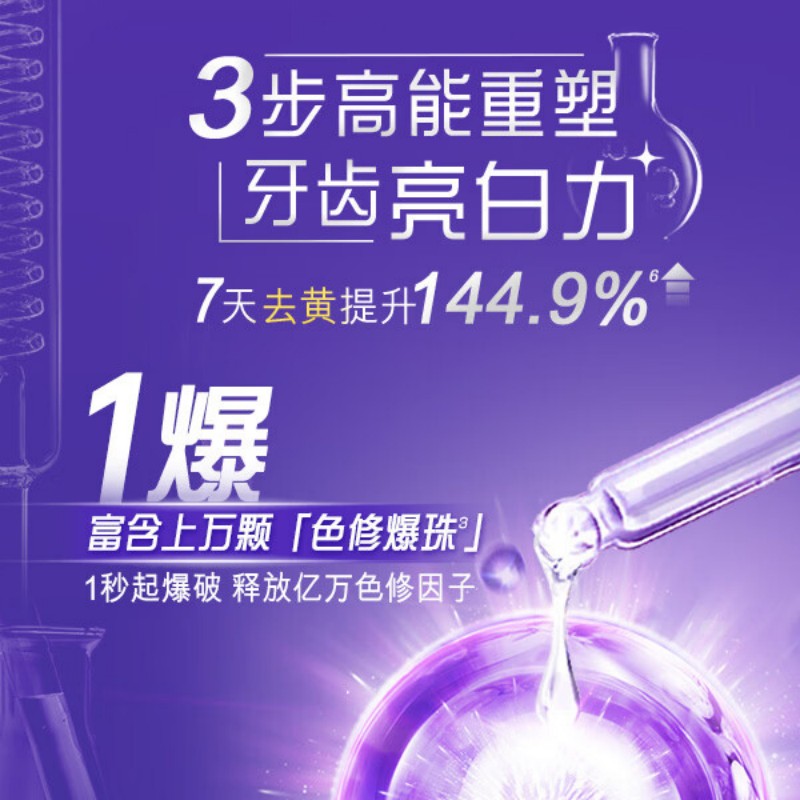 高露洁色修美白牙膏90g/9085高清大图