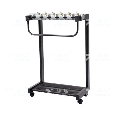 臻远 ZY4080111商用雨伞架带锁收纳置物架铁艺伞架子 6头加高