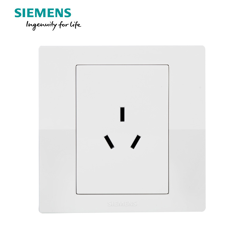 西门子(SIEMENS)开关插座 悦动雅白系列10A三孔电源插座5UB80133NC01
