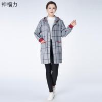 罩衣女大人时尚围裙绒呢子外套工作服厨房做饭家务烧菜成褂