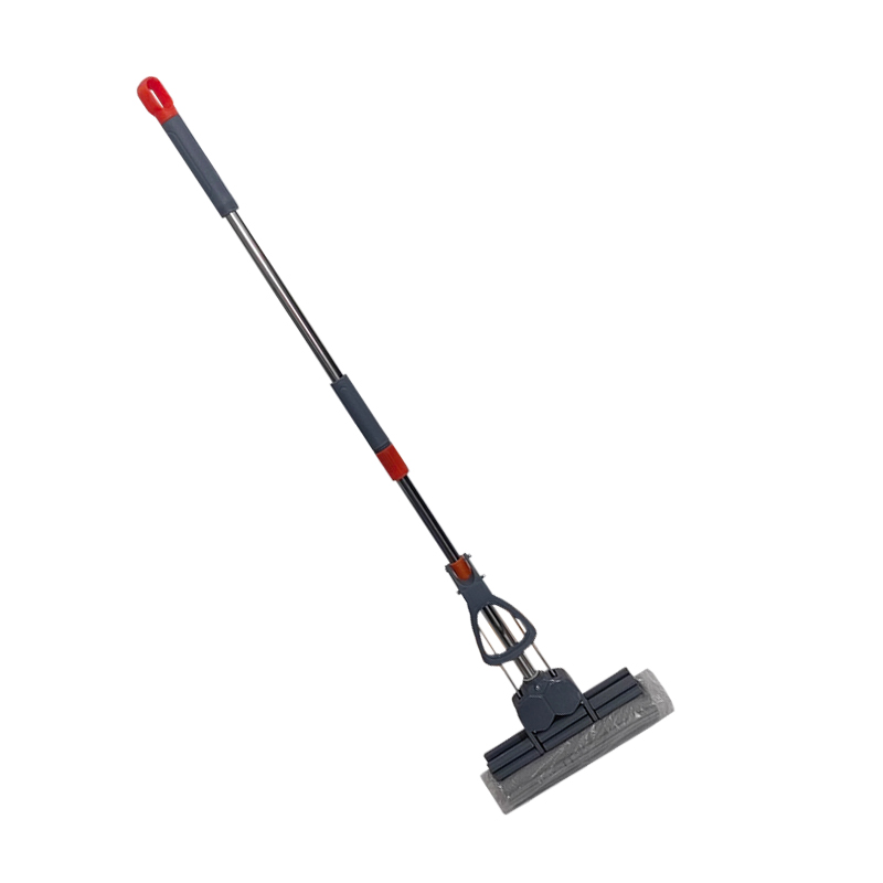 炯毅 胶棉拖把吸水海绵挤水式地拖懒人墩布拖地神器 胶棉拖把28cm 把高清大图