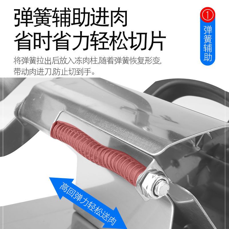 老款(无质保) 单机(机身一把刀片无赠品 羊肉卷切片机家用切肉片机冻肉绞肉机多功能商用手动小型庖肉神器