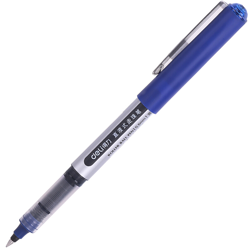 得力(deli) S656 宝珠笔0.5mm 12支/盒 (单位:盒) 蓝