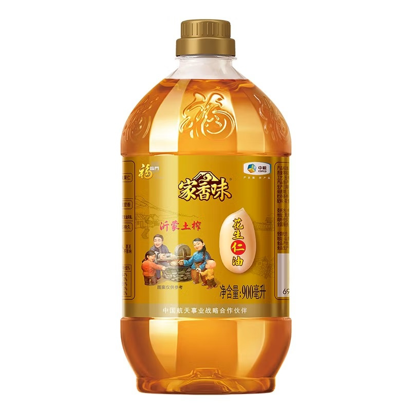 福临门家香味沂蒙土榨花生仁油900ml AJ0714