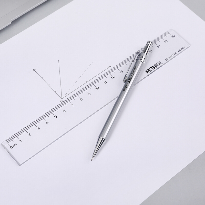 晨光 金属自动铅笔 简约经典按动铅笔 MP1001黑 0.7mm 1支高清大图