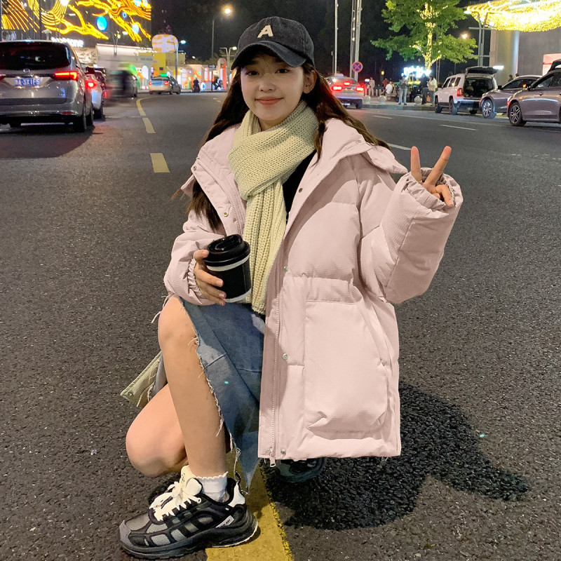 [1.5折价208元]唐狮秋冬新款女连帽羽绒服保暖时髦别致遮肉潮流韩系百搭