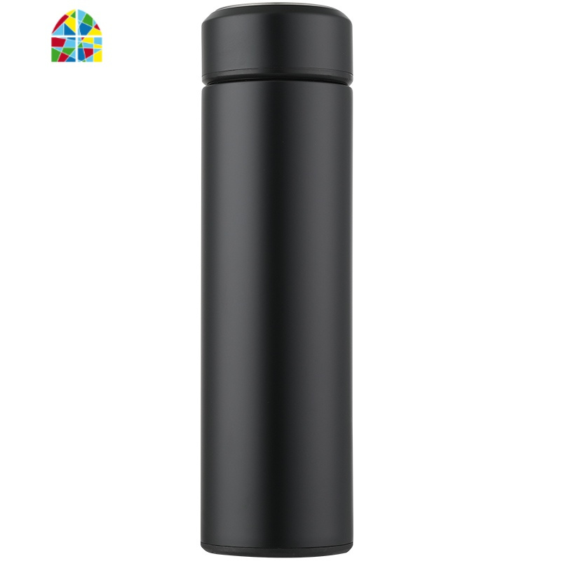 商务直杯双层304不锈钢家用创意礼品杯500保温杯