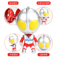 锐琦玩具 正版奥特曼崛起Q版公仔挂件摆件机甲变形人偶扭蛋变身器儿童男孩玩具套装 速龙战士