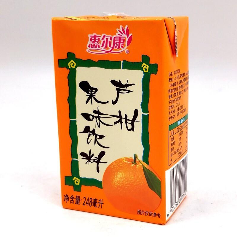 惠尔康植物凉茶饮料菊花茶冬瓜茶整箱24盒清凉茶饮料夏日消暑饮品芦柑