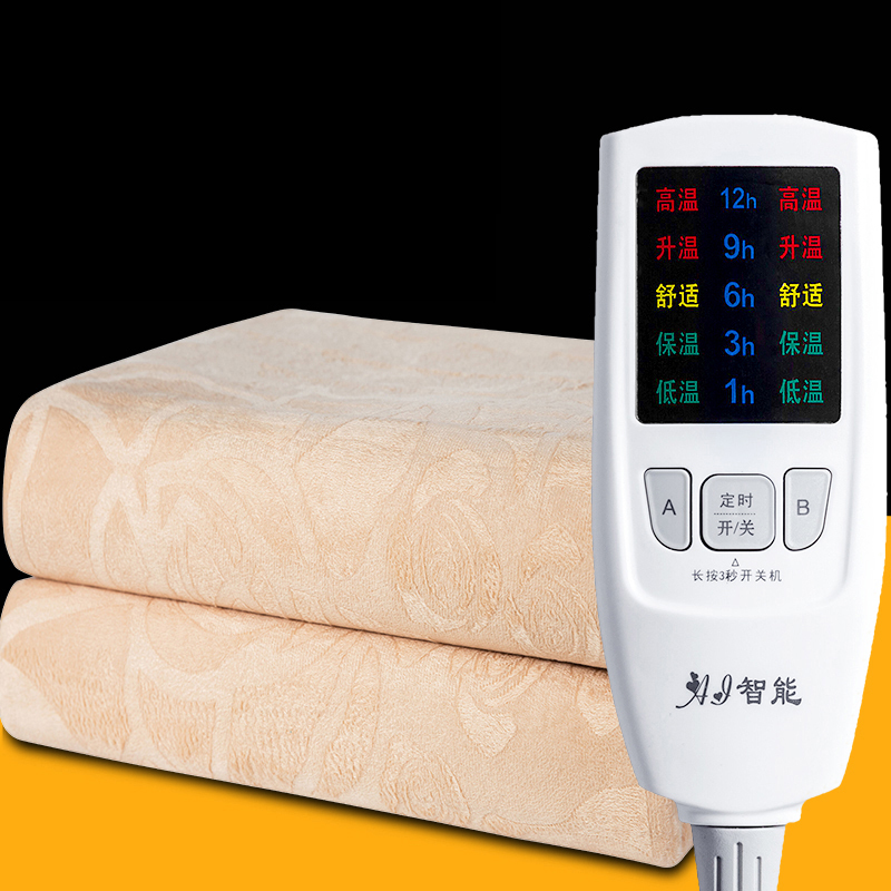 智能双控电热毯 XTL1381 双控调温家用除潮电热毯180*200 (条)