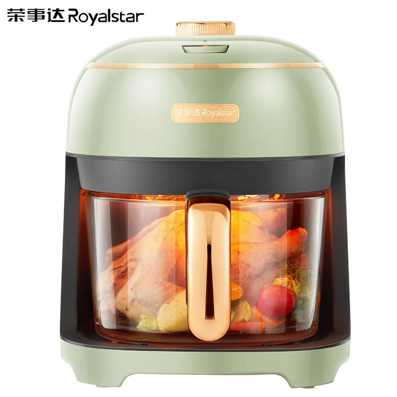 荣事达荣事达多功能可视空气炸锅智能触摸屏电炸锅大容量RS-AF12Q 绿色机械款