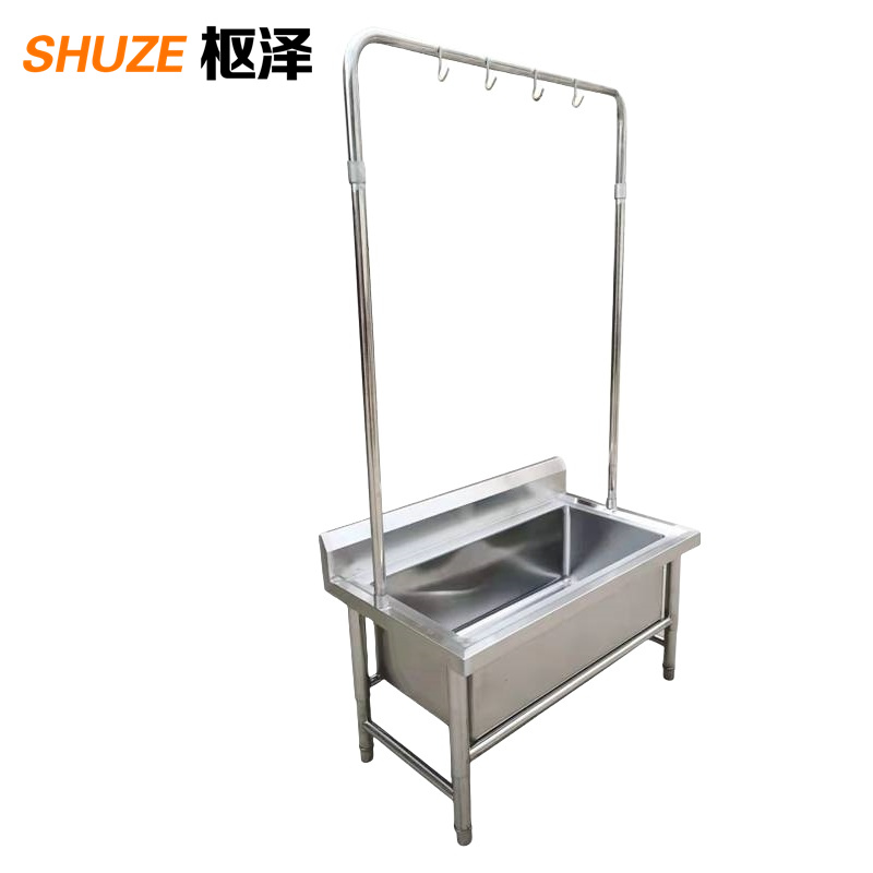 枢泽 不锈钢沥水池 拖把架 4钩 个高清大图