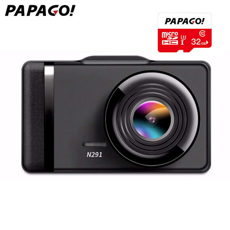 趴趴狗(PAPAGO!)行车记录仪 N291 1080p高清弱光夜视停车监控记录仪+32G卡套餐
