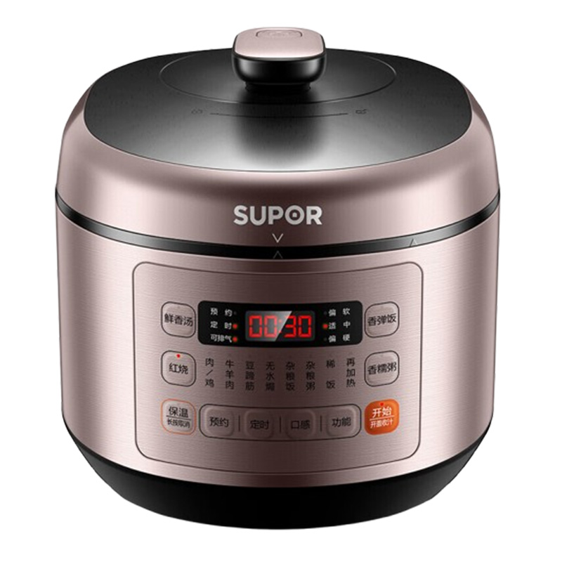苏泊尔 SY-50FC03Q 电压力锅 5L (个) 玫瑰金色高清大图