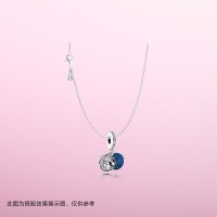 PANDORA潘多拉925银项链590515可搭配串珠吊坠简约气质锁骨链女