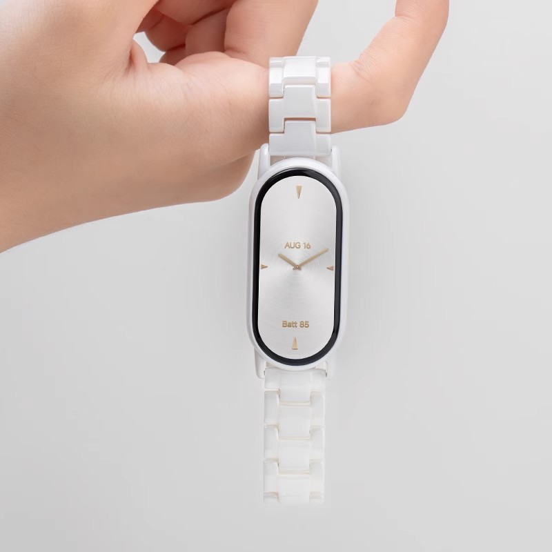 适用红米手表5表带磁吸滑扣编织尼龙回环手表带REDMI Watch5腕带3139B 三珠白 8