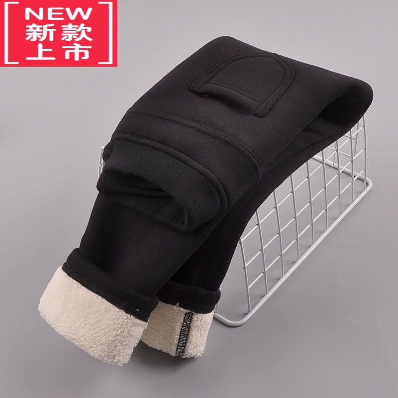 可莉允女童加绒裤子秋冬加厚保暖铅笔裤中大童特厚一体绒白色儿童打底裤保暖裤图片