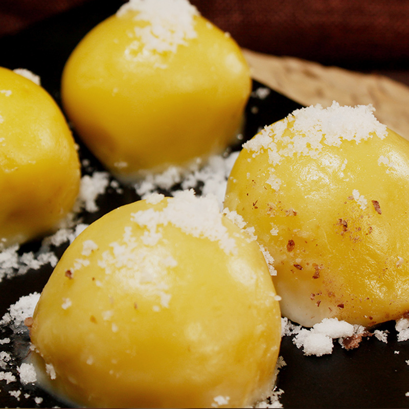 莱朵大黄米豆包350克1袋东北粘豆包糍粑即食手工年糕特产大黄米黏豆包