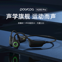 铂典(POLVCDG)H20Pro骨传导耳机开放式不入耳运动耳机跑步游泳通话降噪防水防汗挂耳式蓝牙耳机