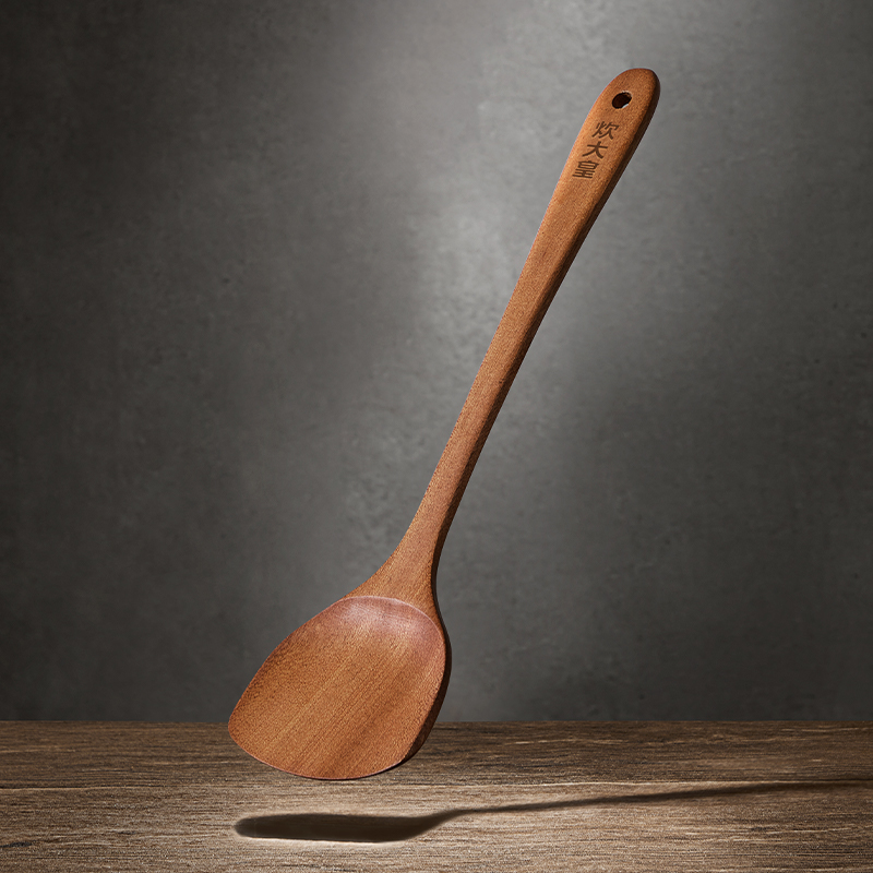 炊大皇(COOKER KING)木铲锅铲家用无漆无蜡加长防烫炒菜木铲子不粘锅专用炒菜铲 乌檀木锅铲高清大图