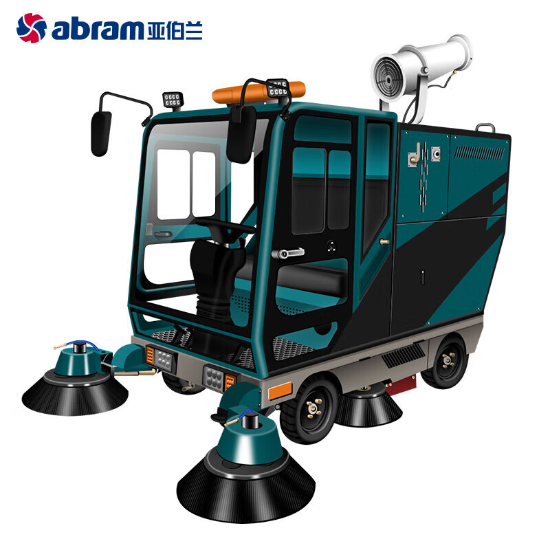 亚伯兰 四轮大型驾驶式扫地车 YBL-2300-3(200A锂电池款) 绿色 GFKJDX高清大图