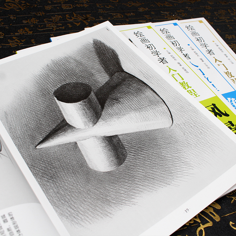 [正版]4本绘画初学者入门教程素描几何体静物风景速写人物篇零基础入门教程结构步骤 安徽美术出版社高清大图