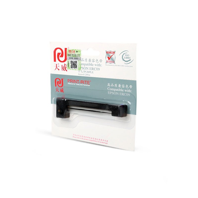 天威(PRINT-RITE)色带架 适用爱普生 ERC09-0.209m,4mm-紫色 直架 专业装