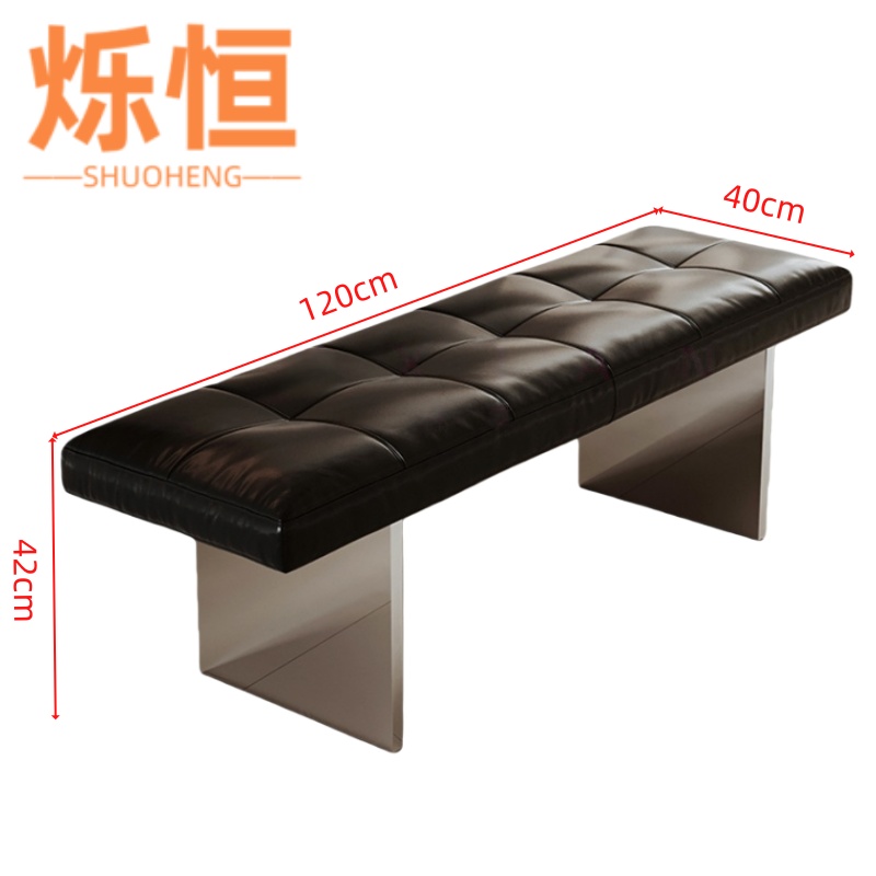 烁恒长条凳100cm高清大图