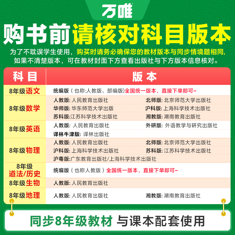 2025新版万唯中考情境题与中考新考法八年级上册数学人教版 初二数学万维基础题练习题专题练习册原创试题万维8年级数学高清大图