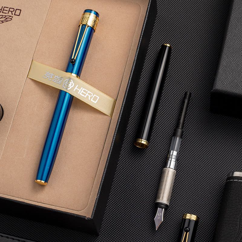 英雄(HERO)钢笔H620礼盒装商务办公男士学生女士练字生日礼物送礼老师定制免费刻字图片