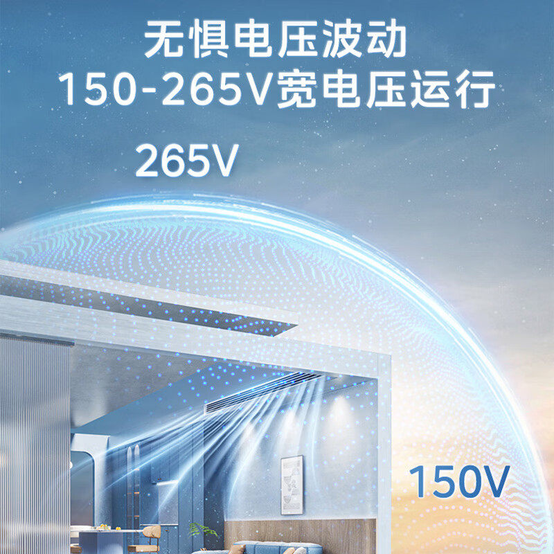 美的中央空调智能家电乐享四代3匹家用客餐厅空调全直流变频风管机一拖一KFR-72T2W/B3-LX(1)Ⅳ