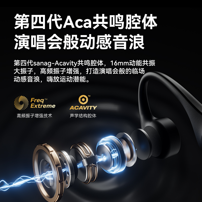 sanag塞那B60游泳蓝牙耳机骨传导专业级防水无线运动跑步专用不入耳高清大图