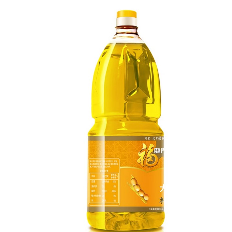 福临门一级大豆油1.8L色拉油小桶装食用油烘焙炒菜中粮出品