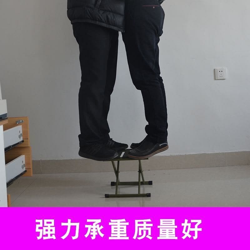 折叠凳子马扎折叠便携户外钓鱼椅小板凳家用小凳子折叠椅子 加厚小号银色图片