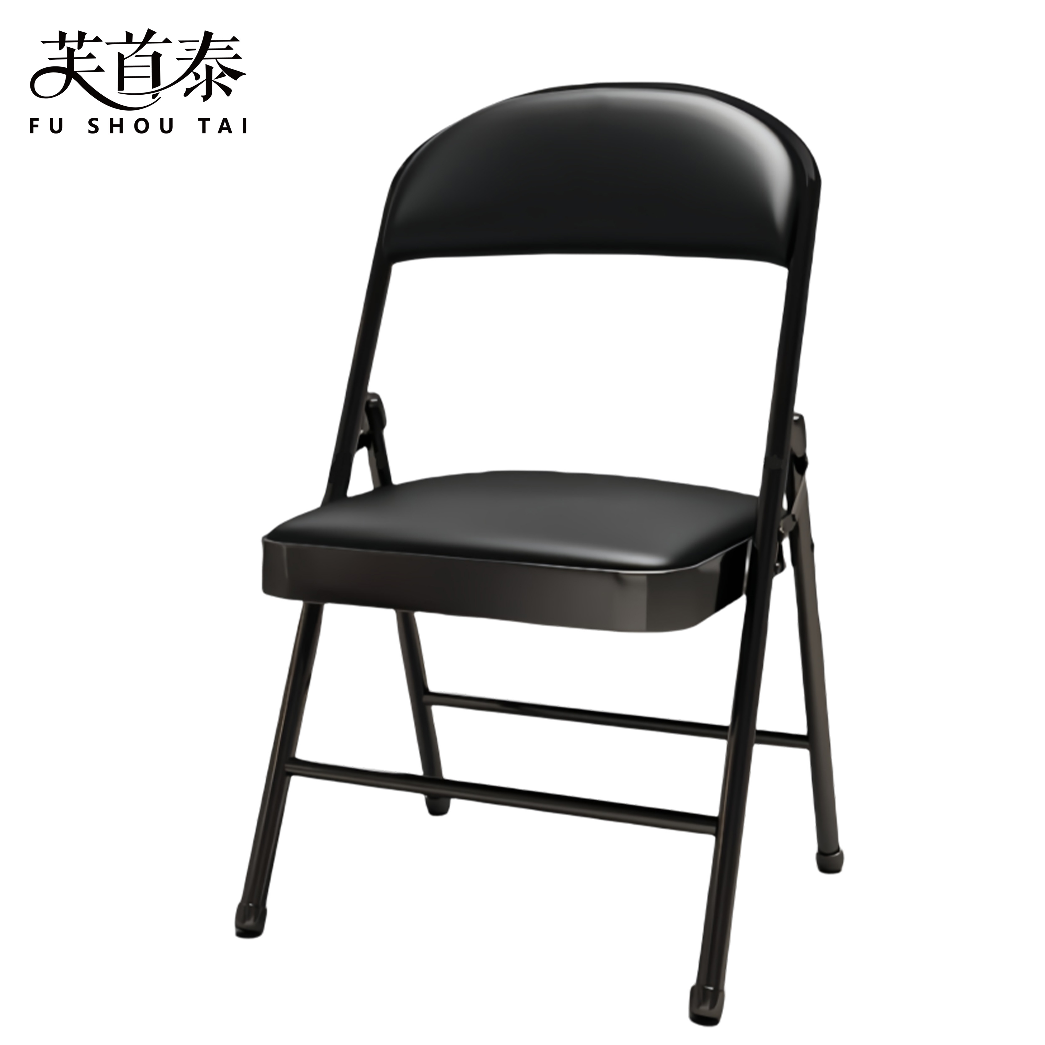 芙首泰皮质折叠椅450*460*790mm把高清大图