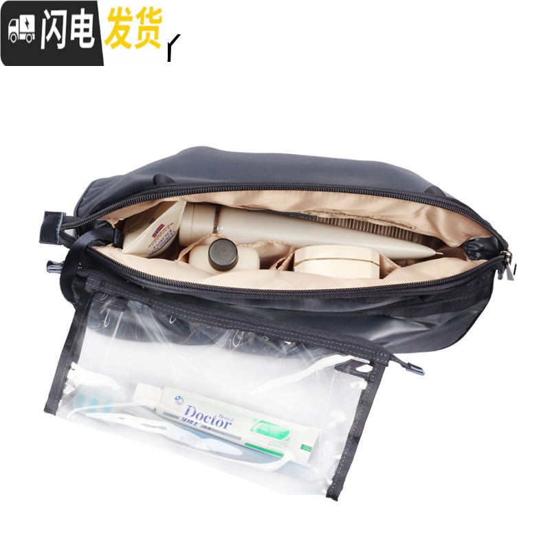 三维工匠大容量洗漱包男旅行户外收纳包运动健身化妆用品包女轻柔款高清大图