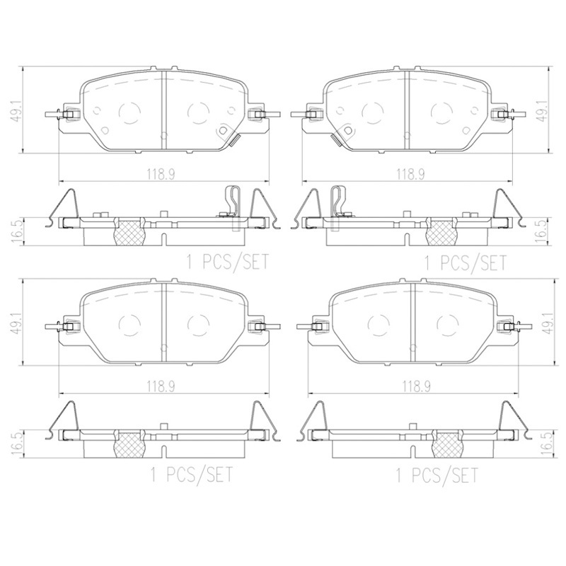 布雷博(brembo)后片.陶瓷P28097N适配17-19款冠道/17-20款本田CRV/17款本田URV