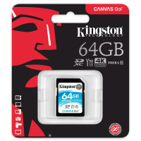 金士顿(KINGSTON) 64g相机SD卡SDG/64GB 高速相机SDXC存储卡v30 支持4K全高清拍摄90M/S