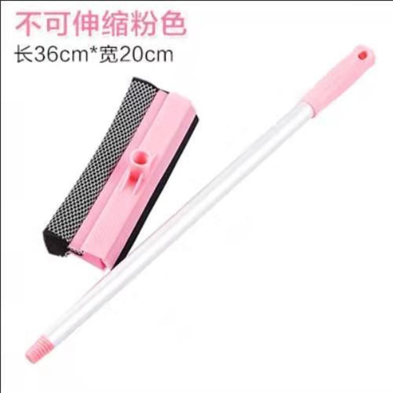 家用双面擦双层玻璃擦窗器多功能刷搽刮洗窗户清洁清洗刮水工具 绿色擦玻璃器(不可伸缩)