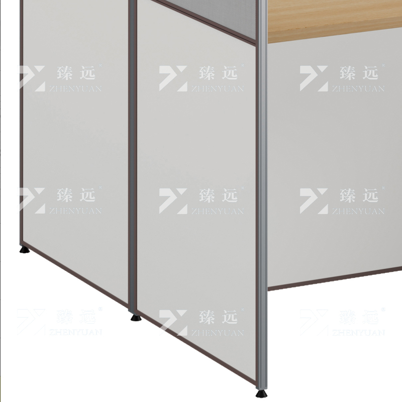 臻远 ZYGW-003职员桌办公桌屏风工作卡位对坐六人位高清大图