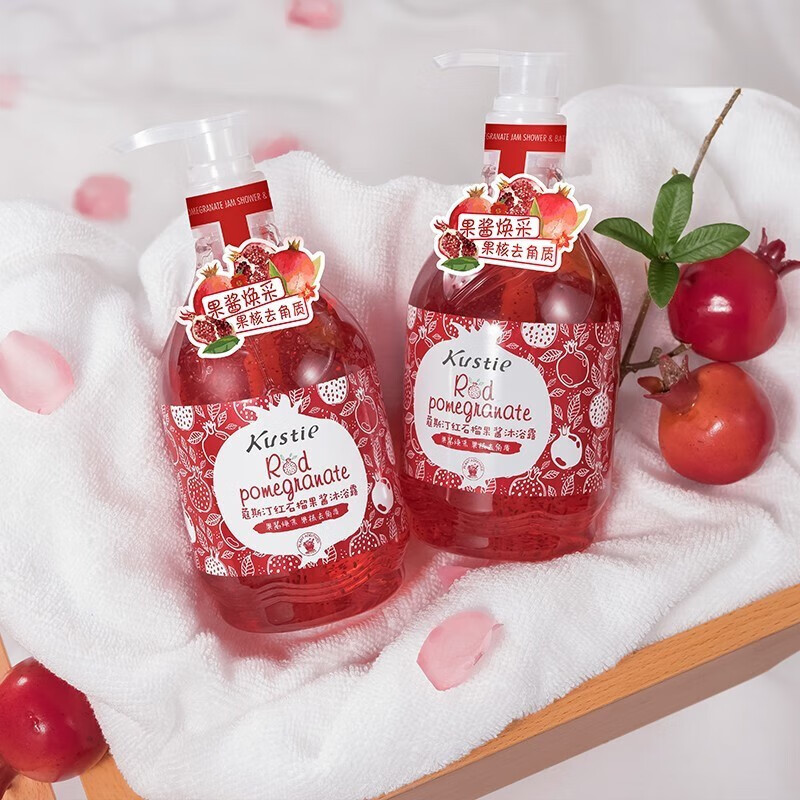 蔻斯汀kustie红石榴果酱沐浴露580g持久留香洗浴温和清洁沐浴