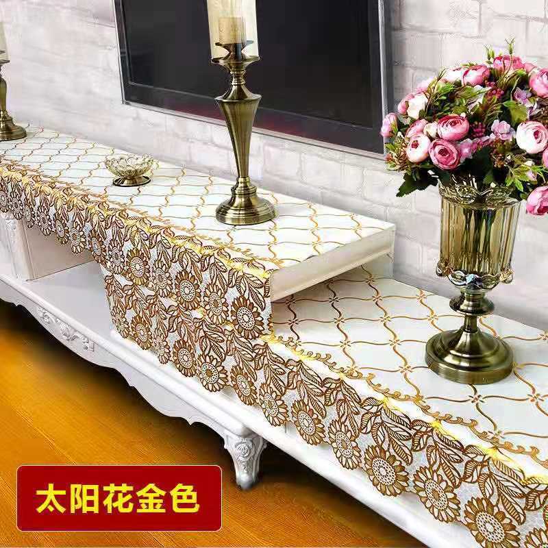 pvc桌布防水欧式电视柜台布鞋柜垫床头柜垫防油防烫塑料桌布定制图片