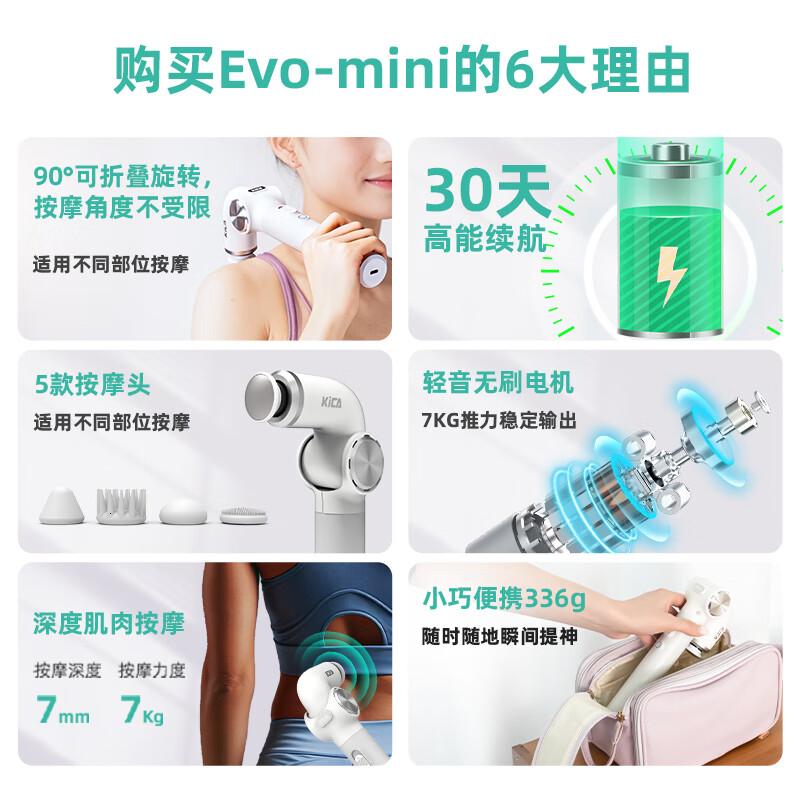 KICA筋膜枪腰腿部颈椎电动按摩器专业肌肉放松低噪私处按摩仪Evo-mini
