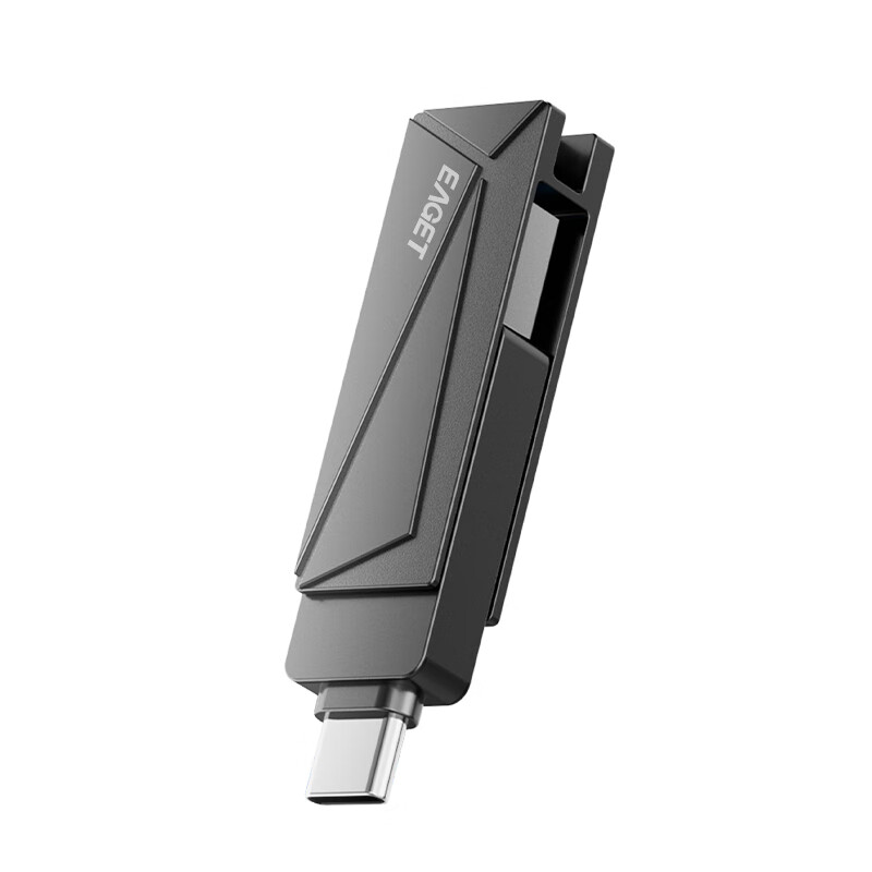 忆捷(Eaget) U盘 CF68-64G 双接口手机电脑多用旋转金属优盘 Type-C USB3.2 (个)高清大图