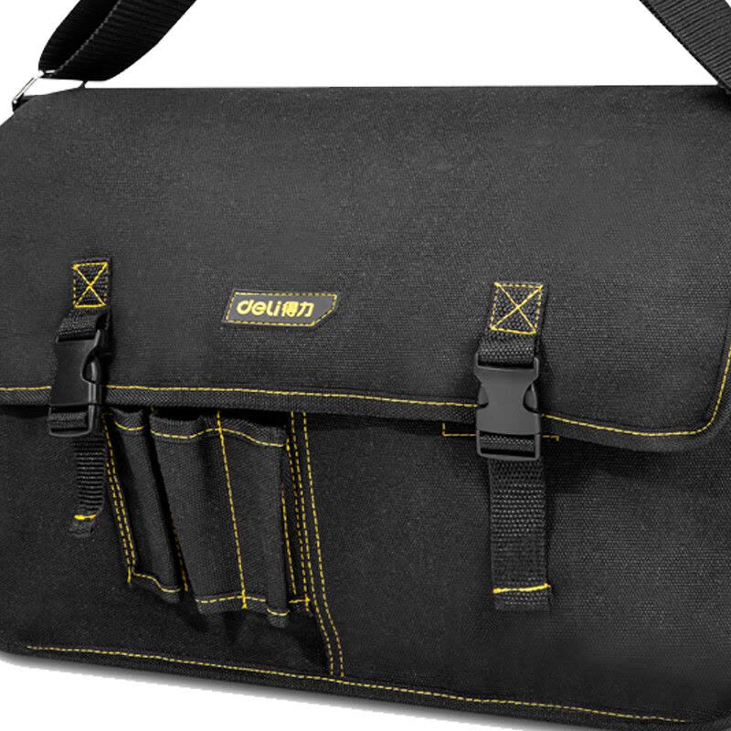 得力(deli)DL-P8帆布工具包45*15*29cm(黑)图片