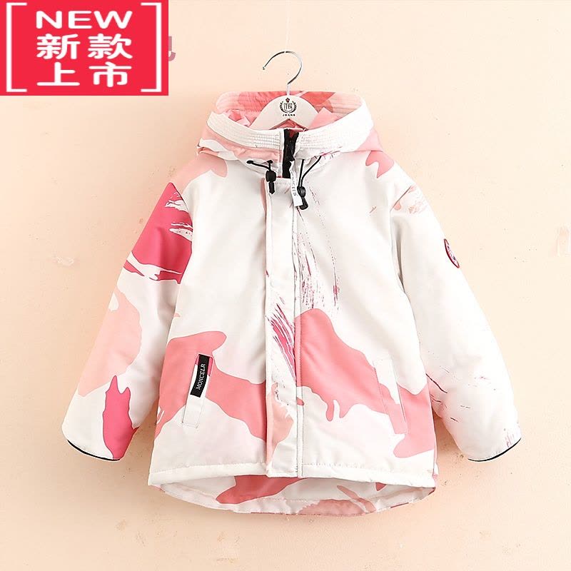 可莉允女童羽绒服冬2022新款男童儿童中大童加厚连帽棉服洋气xn-0072A图片