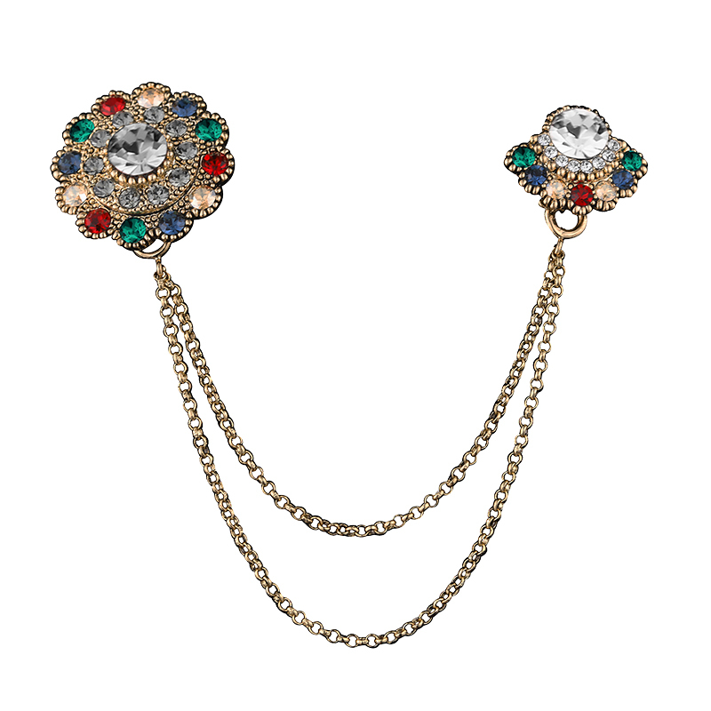 法国eternelle奥地利水晶胸针原创设计流苏领针胸花高档饰品配饰