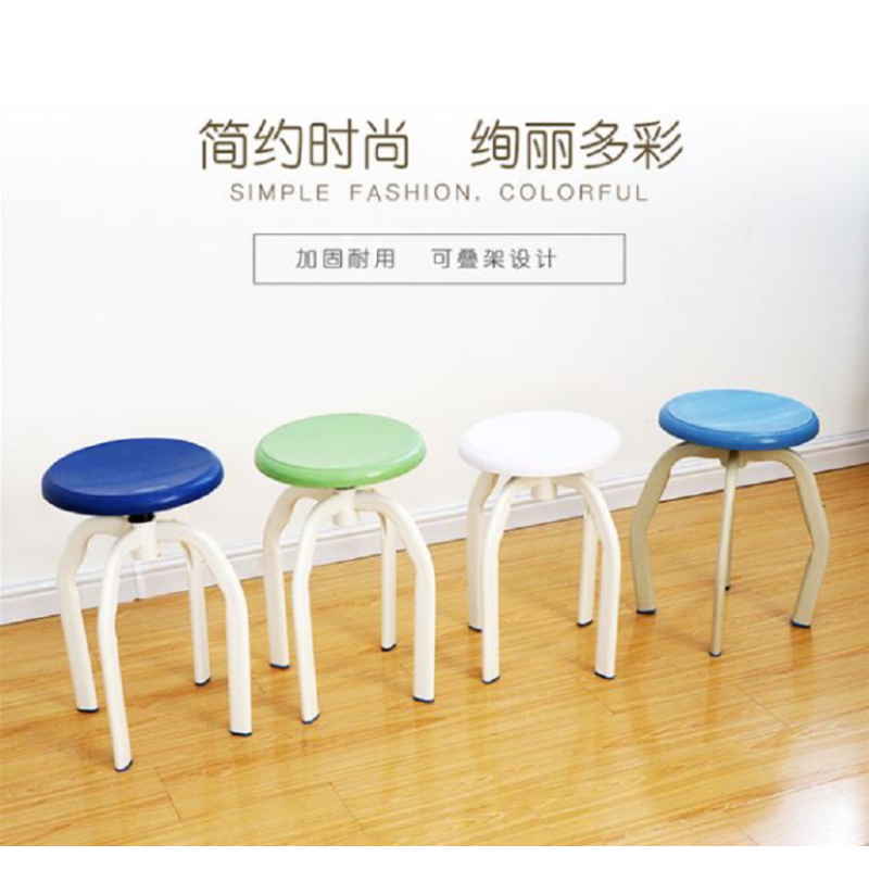 致恒华木学校实验室固定圆凳ZHHM-X035
