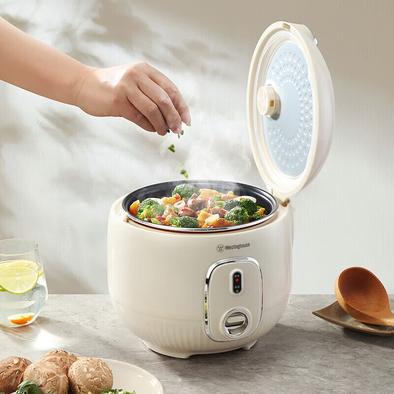 西屋(WESTINGHOUSE) 多功能电饭煲 家用一件烹煮不粘内胆电饭锅 白色 3L WRC03A高清大图