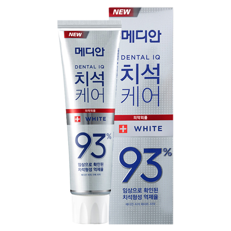 MEDIAN麦迪安 93%去除牙垢 高效净白牙膏 柑橘薄荷味 120g 白色